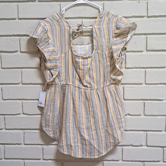 Maternity Sonoma Tie Striped Summer Top. Size Small NWT - Picture 4 of 8